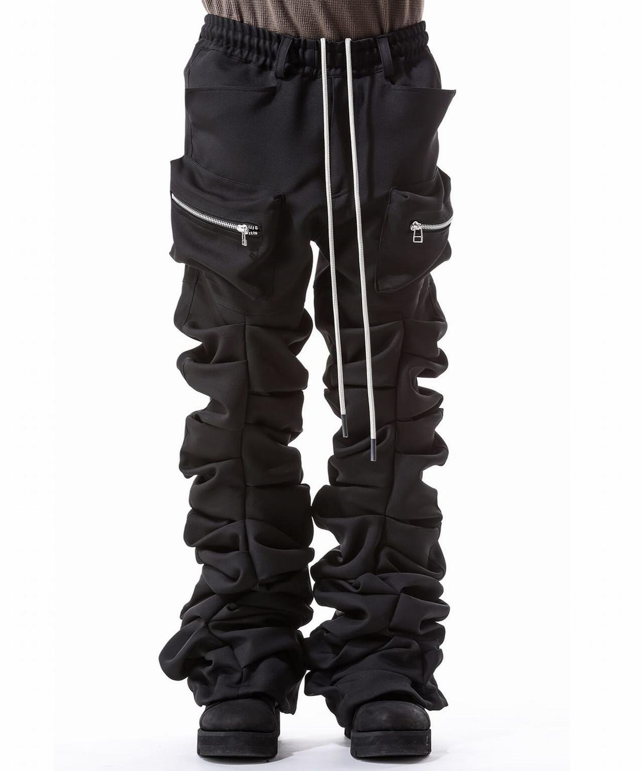 A.F ARTEFACT/Twill Monster Tuck Flare Baggy Pants