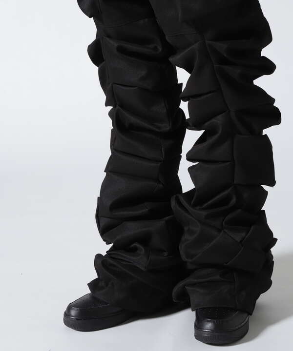 A.F ARTEFACT/Twill Monster Tuck Flare Baggy Pants