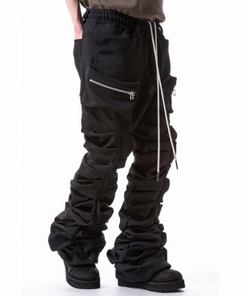 A.F ARTEFACT/Twill Monster Tuck Flare Baggy Pants