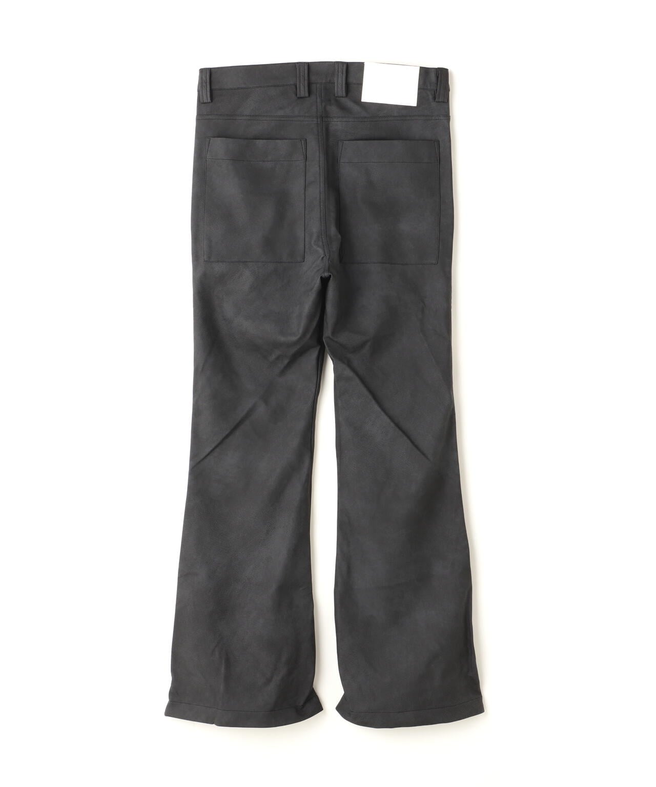 A.F ARTEFACT/Synthetic Leather Flare Baggy Pants