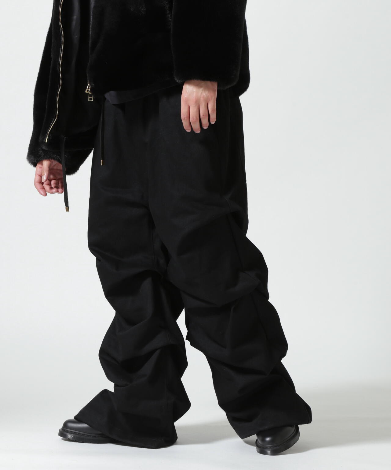 A.F ARTEFACT/エーエフ・アーティファクト/Denim Tuck Wide Pants