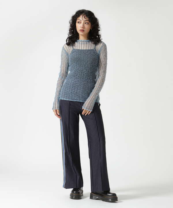 MAISON SPECIAL/Side Line Jersey Straight Pants