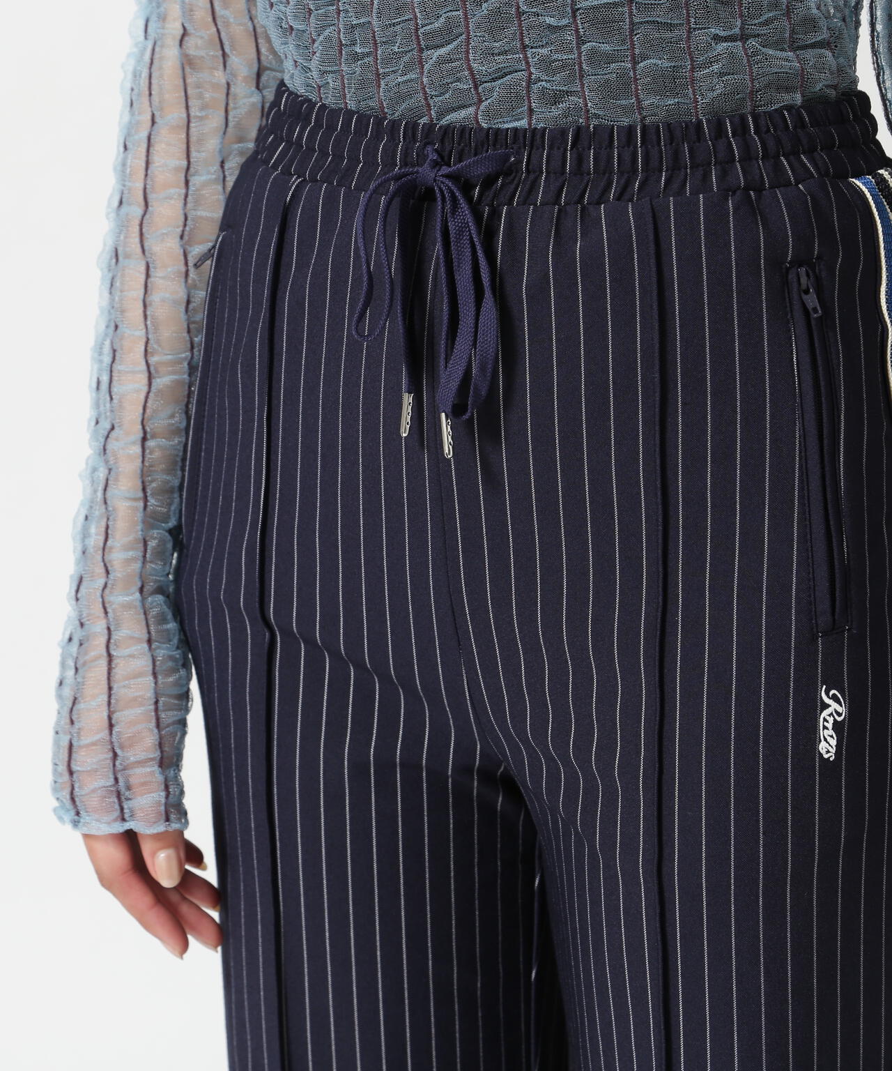 MAISON SPECIAL/Side Line Jersey Straight Pants