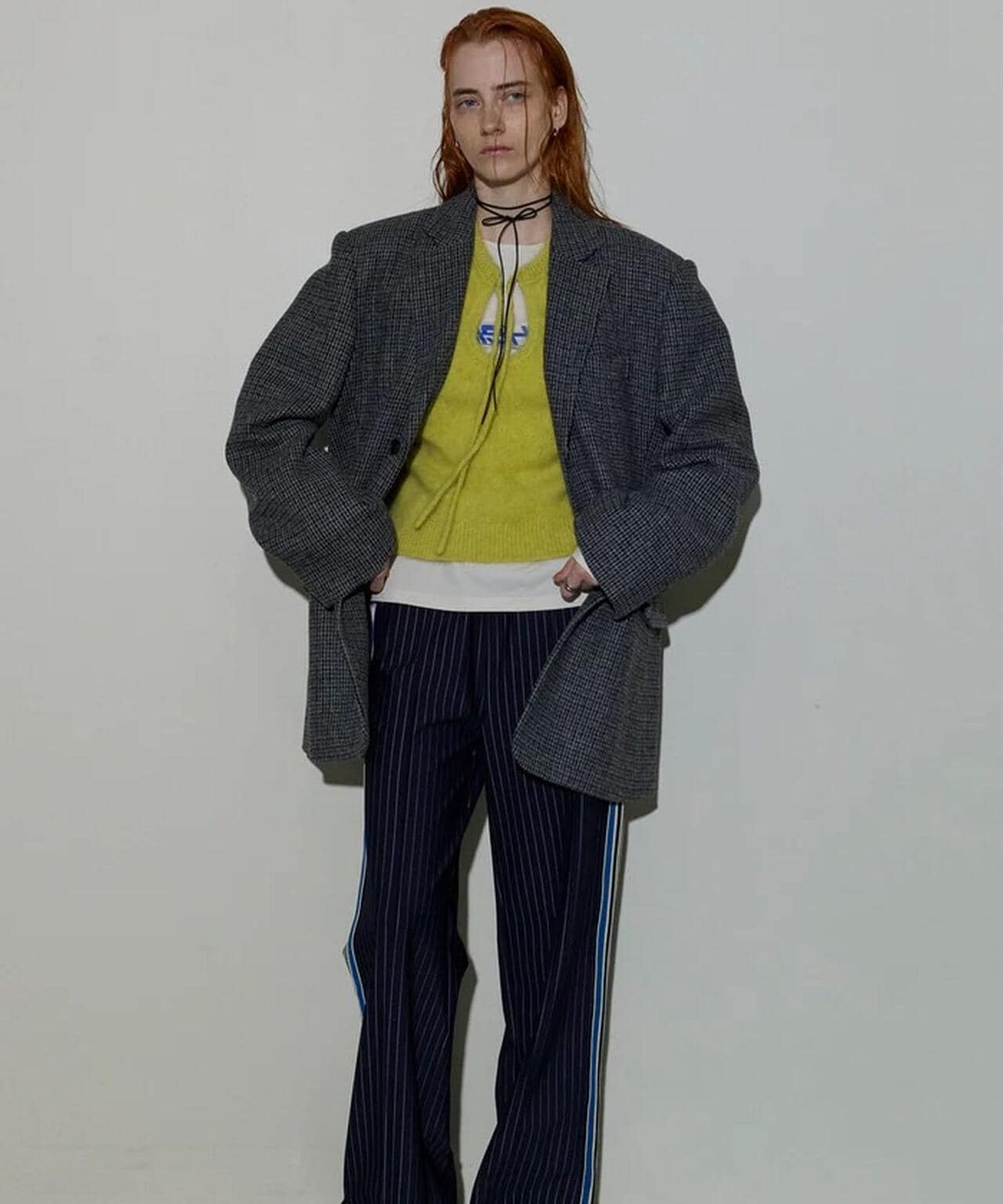 MAISON SPECIAL/Side Line Jersey Straight Pants