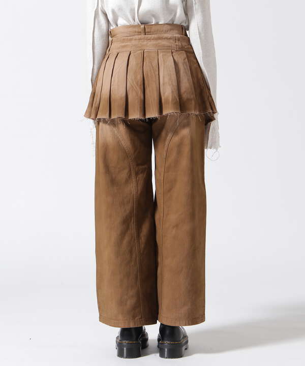 MAISON SPECIAL/メゾンスペシャル/Pleated Skirt Layered Pants