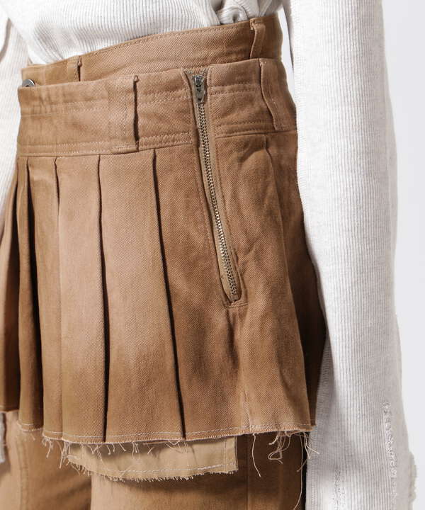 MAISON SPECIAL/メゾンスペシャル/Pleated Skirt Layered Pants