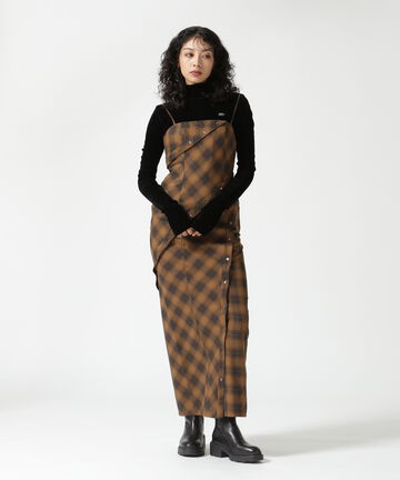 MAISON SPECIAL/Checkered Camisole Maxidresses