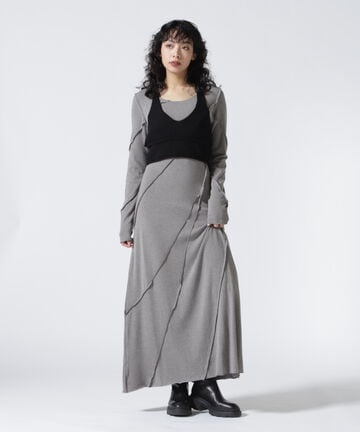 PRANK PROJECT/Knit Layered Maxi One Piece