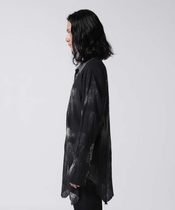 KMRii/ケムリ/Dischage Layered Shirt