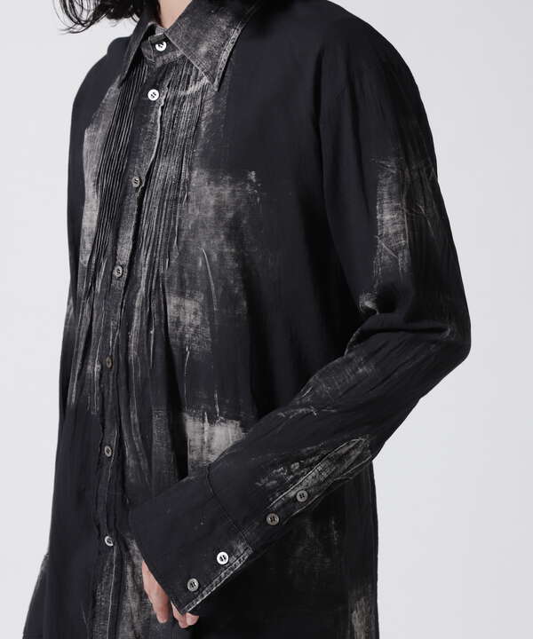 KMRii/ケムリ/Dischage Layered Shirt