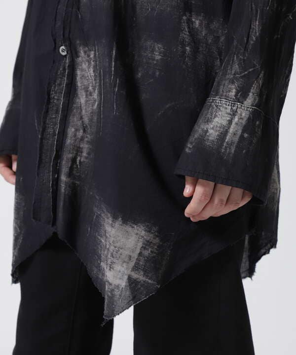 KMRii/ケムリ/Dischage Layered Shirt