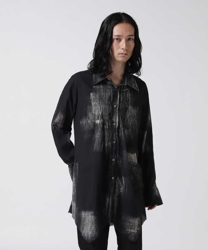 KMRii/ケムリ/Dischage Layered Shirt