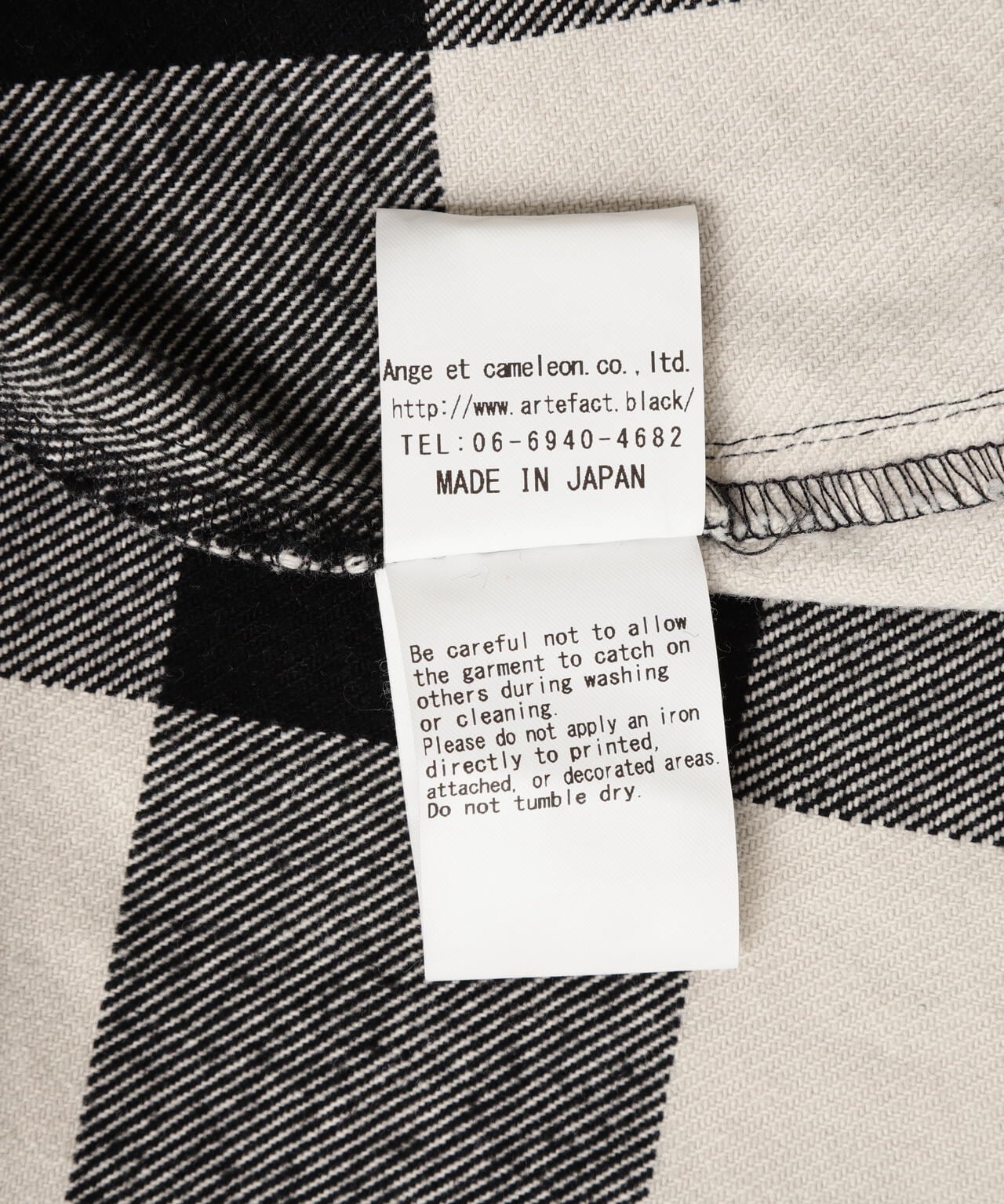 A.F ARTEFACT/Damage CheckPattern LongShirts