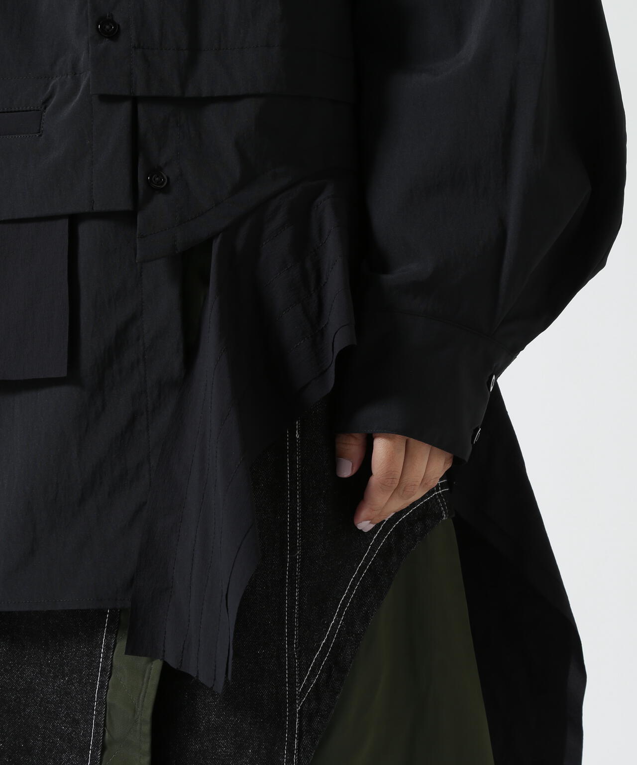 UN3D./アンスリード/LAYER PARTS SH/レイヤーパーツシャツ | ROYAL  