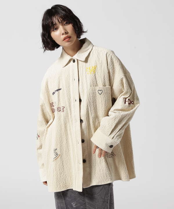 MAISON SPECIAL/Corduroy Early Romance GraphicShirt