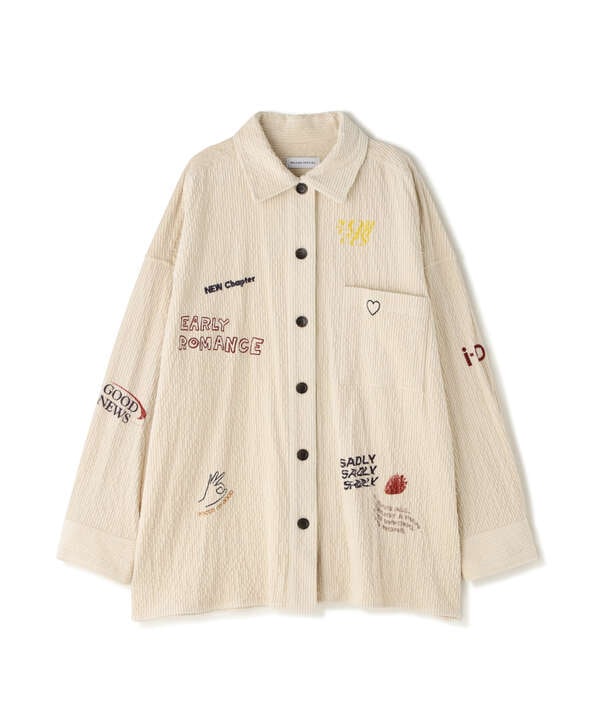 MAISON SPECIAL/Corduroy Early Romance GraphicShirt