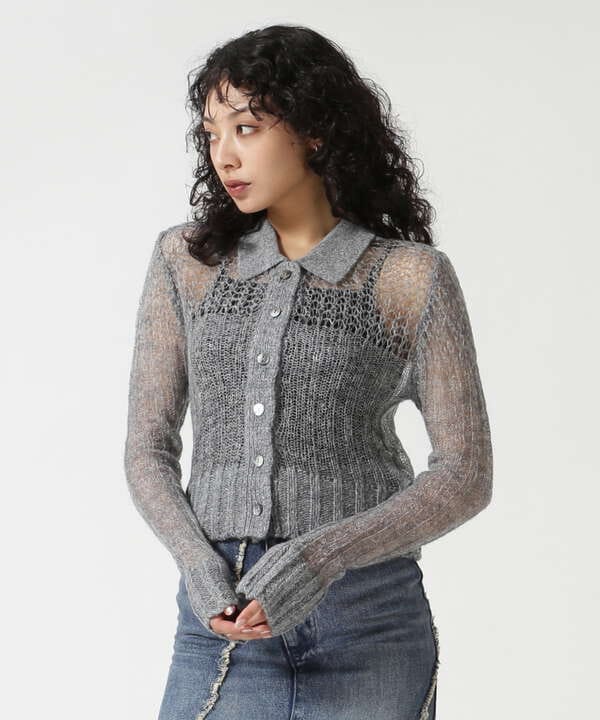 MAISON SPECIAL/メゾンスペシャル/Sheer Knit Shirt