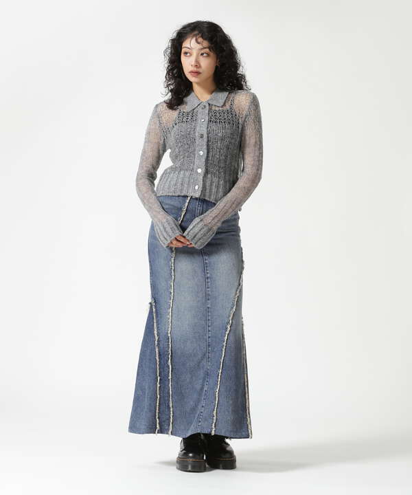 MAISON SPECIAL/メゾンスペシャル/Sheer Knit Shirt