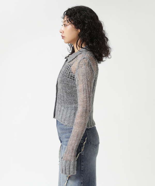 MAISON SPECIAL/メゾンスペシャル/Sheer Knit Shirt