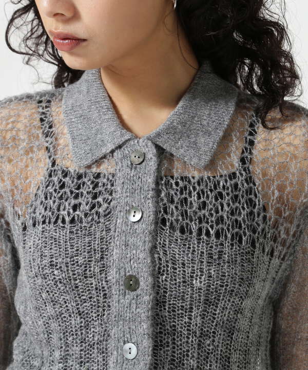 MAISON SPECIAL/メゾンスペシャル/Sheer Knit Shirt