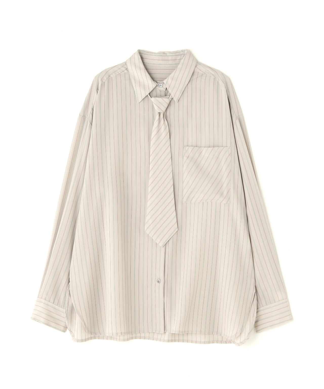 MAISON SPECIAL/メゾンスペシャル/Stripe Tie Shirt