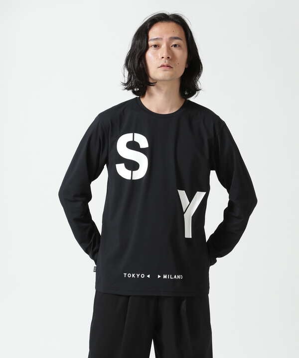 SY32 by SWEET YEARS /エスワイサーティトゥ バイ スィートイヤーズ/STENCIL LOGO LS TEE