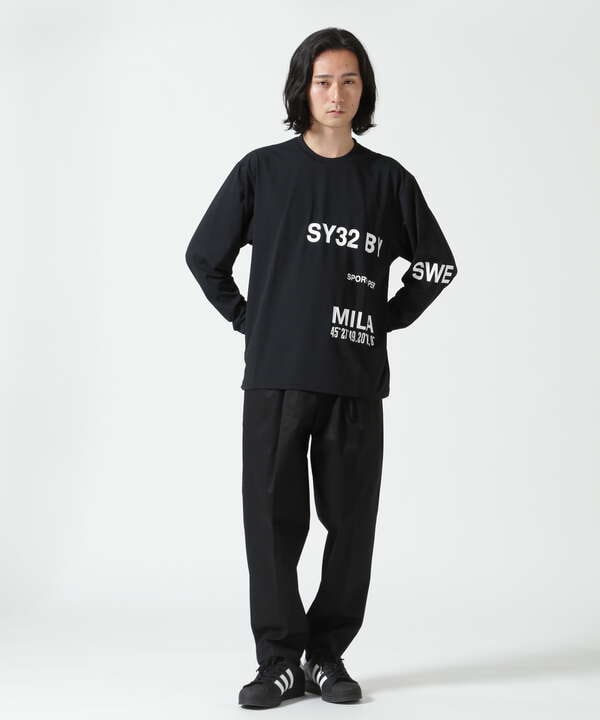 SY32 by SWEET YEARS/SEPARATE GRAPHIC LS TEE