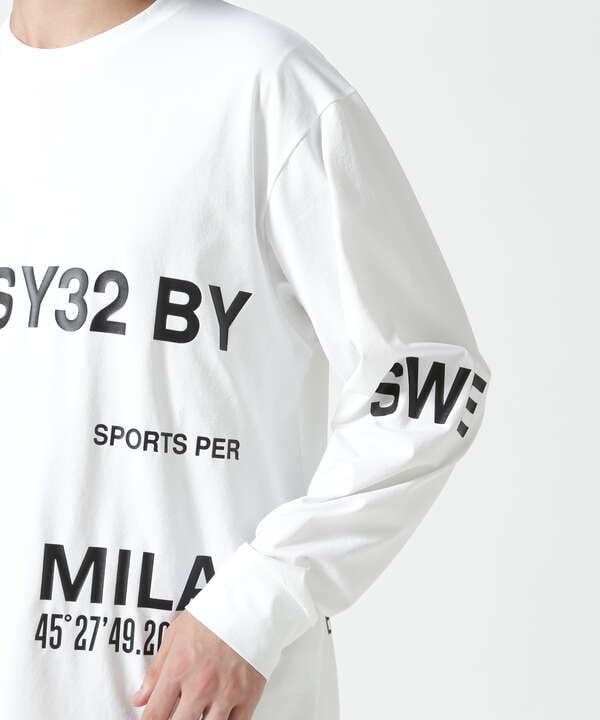 SY32 by SWEET YEARS/SEPARATE GRAPHIC LS TEE