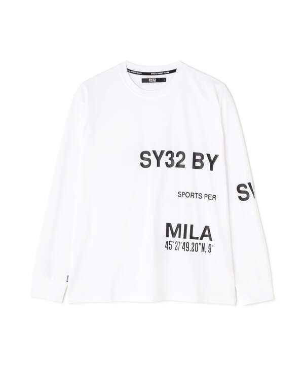 SY32 by SWEET YEARS/SEPARATE GRAPHIC LS TEE