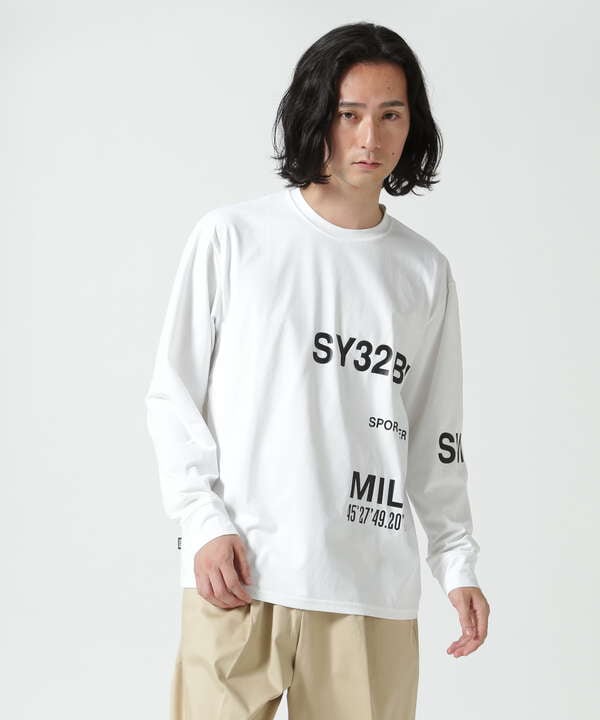 SY32 by SWEET YEARS/SEPARATE GRAPHIC LS TEE