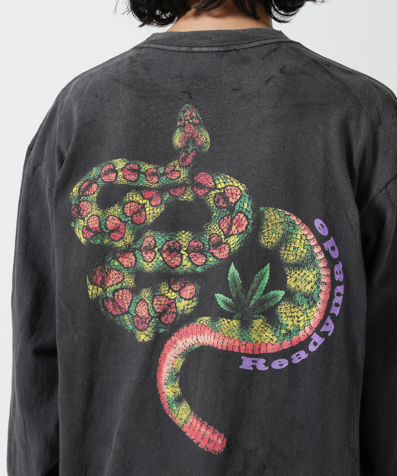 READYMADE/レディーメイド/LS T-SHIRT SNAKE/BLK | ROYAL FLASH 
