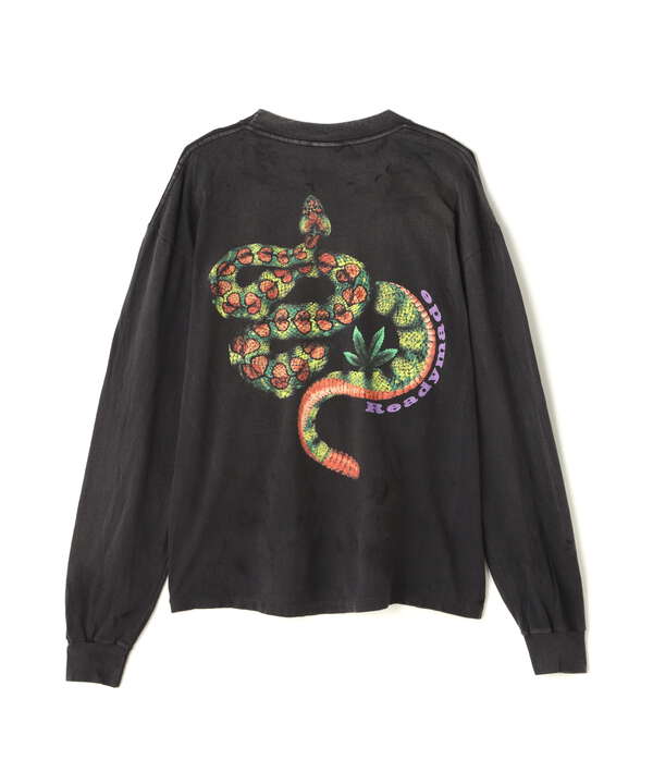 READYMADE/レディーメイド/LS T-SHIRT SNAKE/BLK