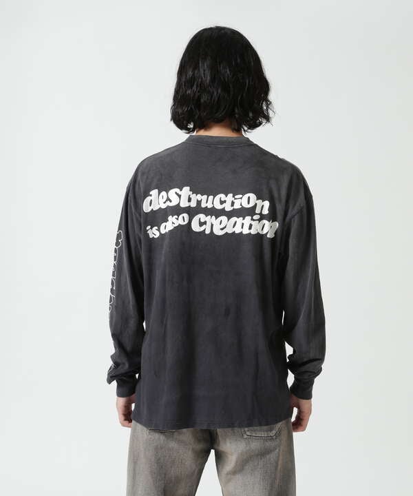 READYMADE/レディーメイド/LS TEE DESTRUCTION/BLK