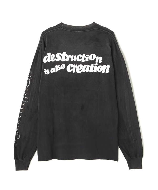 READYMADE/レディーメイド/LS TEE DESTRUCTION/BLK