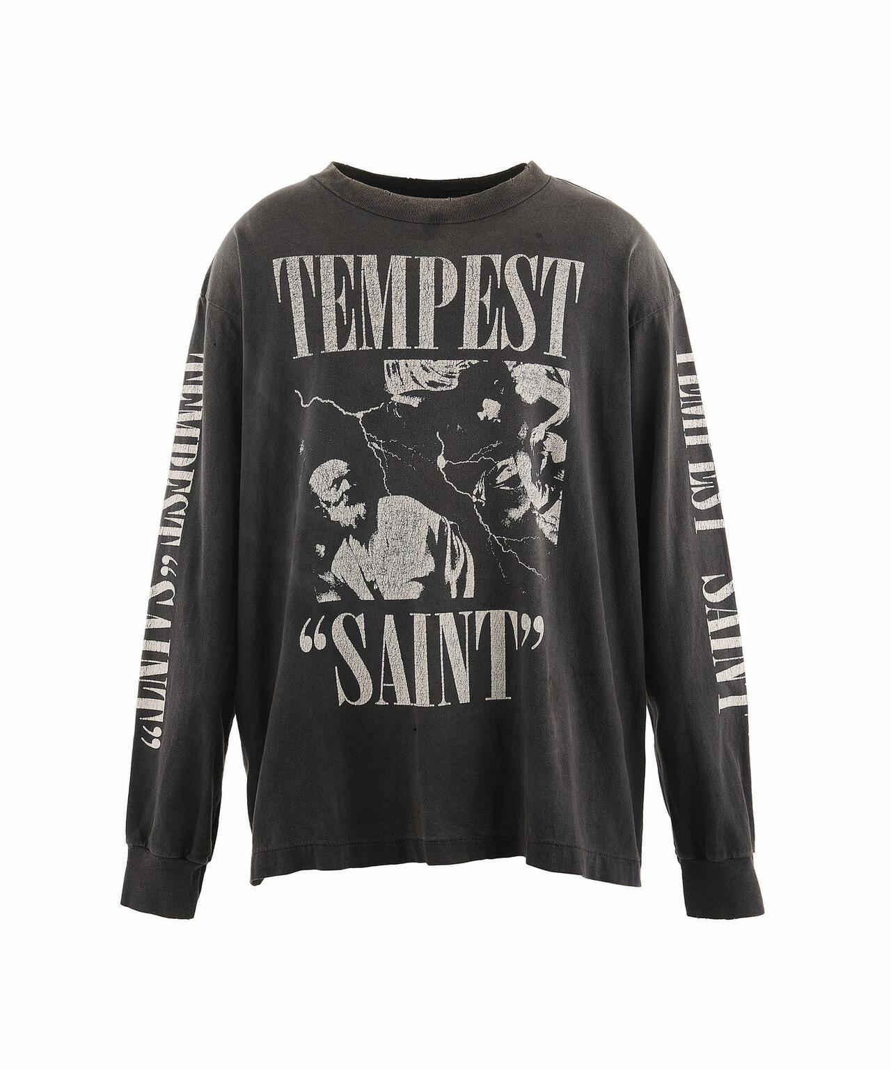 SAINT MICHAEL/セントマイケル/LS TEE/TEMPEST/BLACK