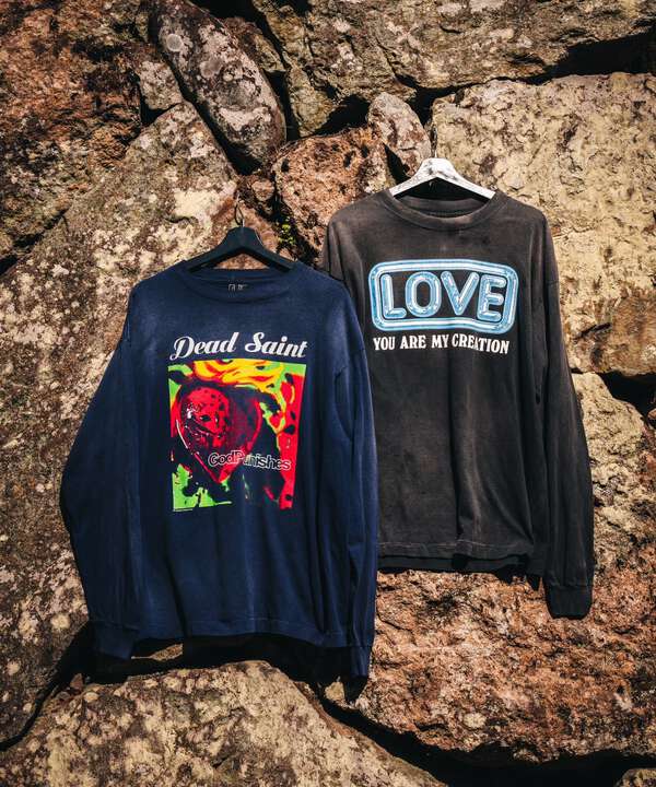 SAINT MICHAEL/セントマイケル/LS TEE/LOVE/BLACK