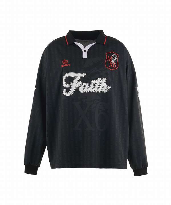 SAINT MICHAEL/セントマイケル/SOCCER SHIRT/FAITH/BLACK