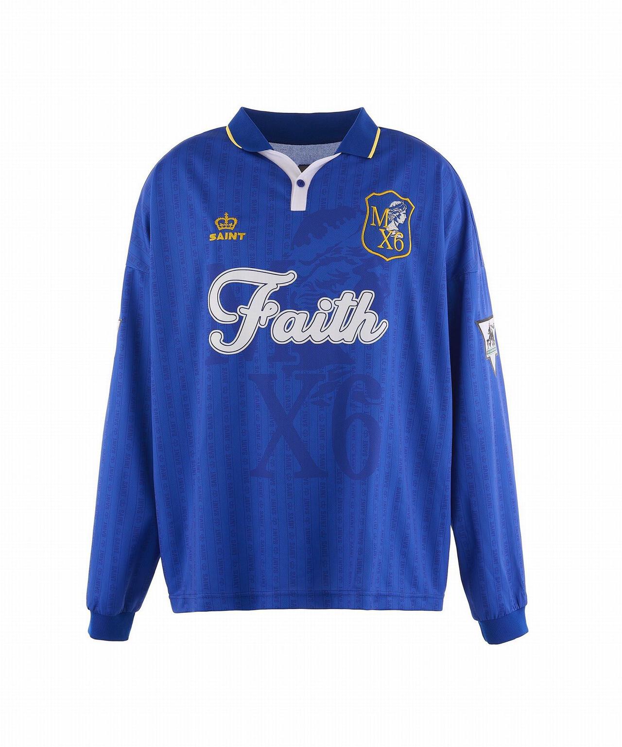 SAINT MICHAEL/セントマイケル/SOCCER SHIRT/FAITH/BLUE