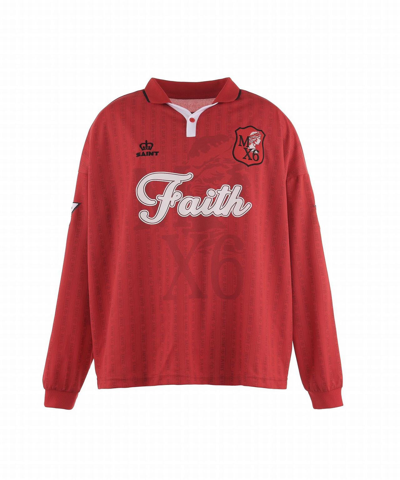 SAINT MICHAEL/セントマイケル/SOCCER SHIRT/FAITH/RED