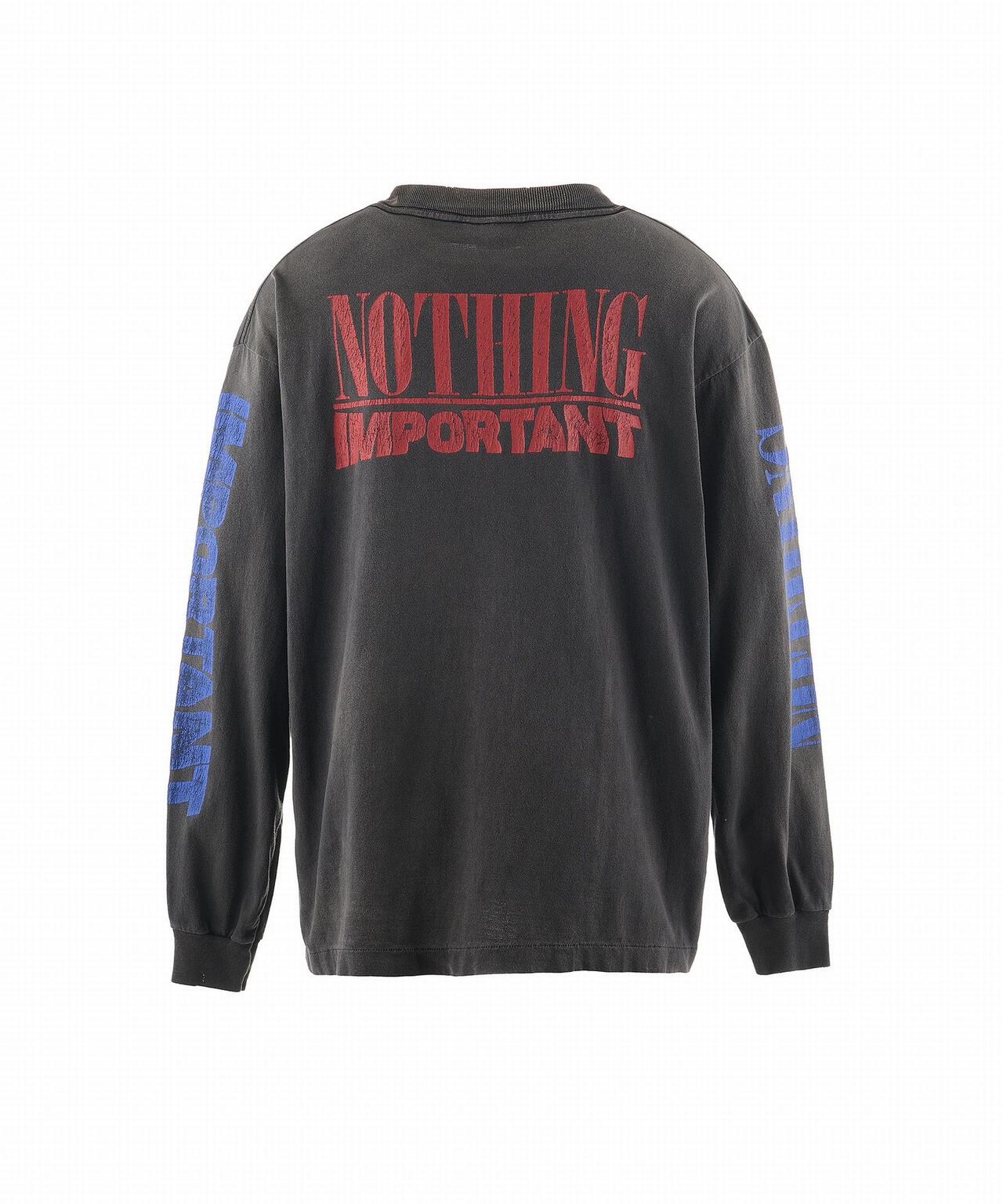 SAINT MICHAEL/セントマイケル/KK_LS TEE/NOTHING IMP/BLACK