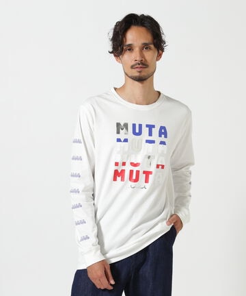 muta MARINE/ムータ マリン/別注Metal mutaプリント LS Tシャツ