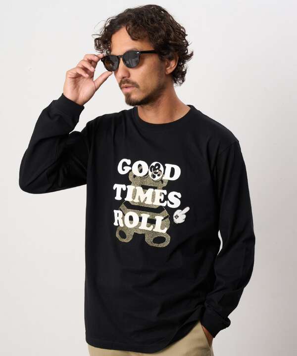 STUD MUFFIN/スタッドマフィン/GOODTIMESROLL グリッターベア LS Tシャツ