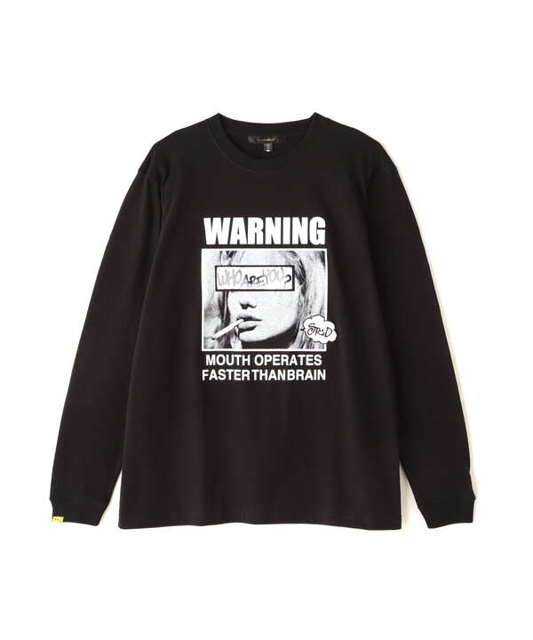 STUD MUFFIN/スタッドマフィン/Warninng シークイン L/S Tee