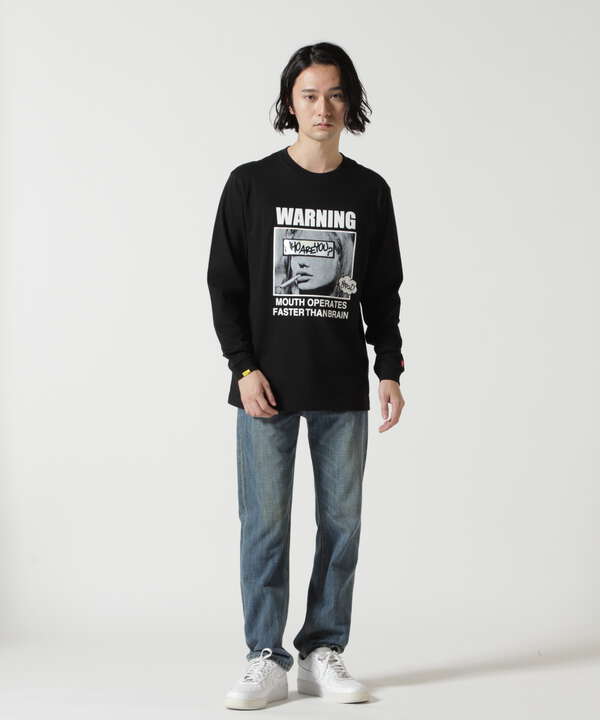 STUD MUFFIN/スタッドマフィン/Warninng シークイン L/S Tee