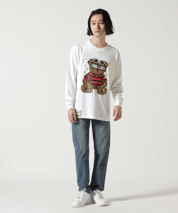 STUD MUFFIN/スタッドマフィン/Bear シークイン L/S Tee