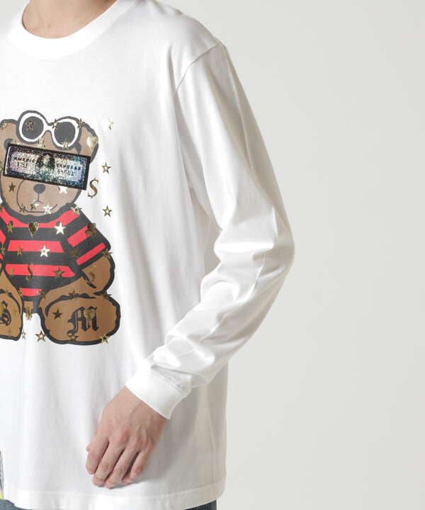 STUD MUFFIN/スタッドマフィン/Bear シークイン L/S Tee