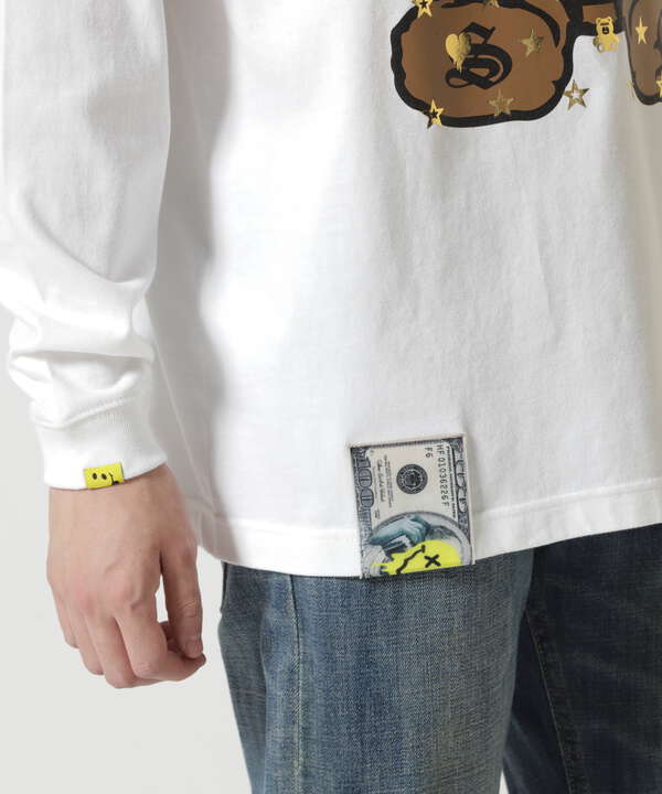 STUD MUFFIN/スタッドマフィン/Bear シークイン L/S Tee