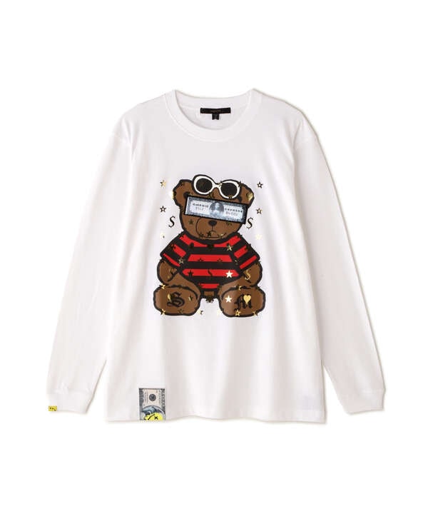 STUD MUFFIN/スタッドマフィン/Bear シークイン L/S Tee