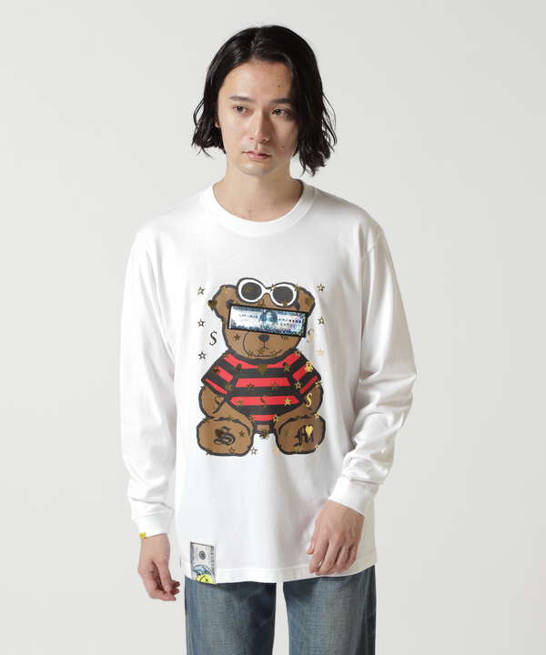 STUD MUFFIN/スタッドマフィン/Bear シークイン L/S Tee