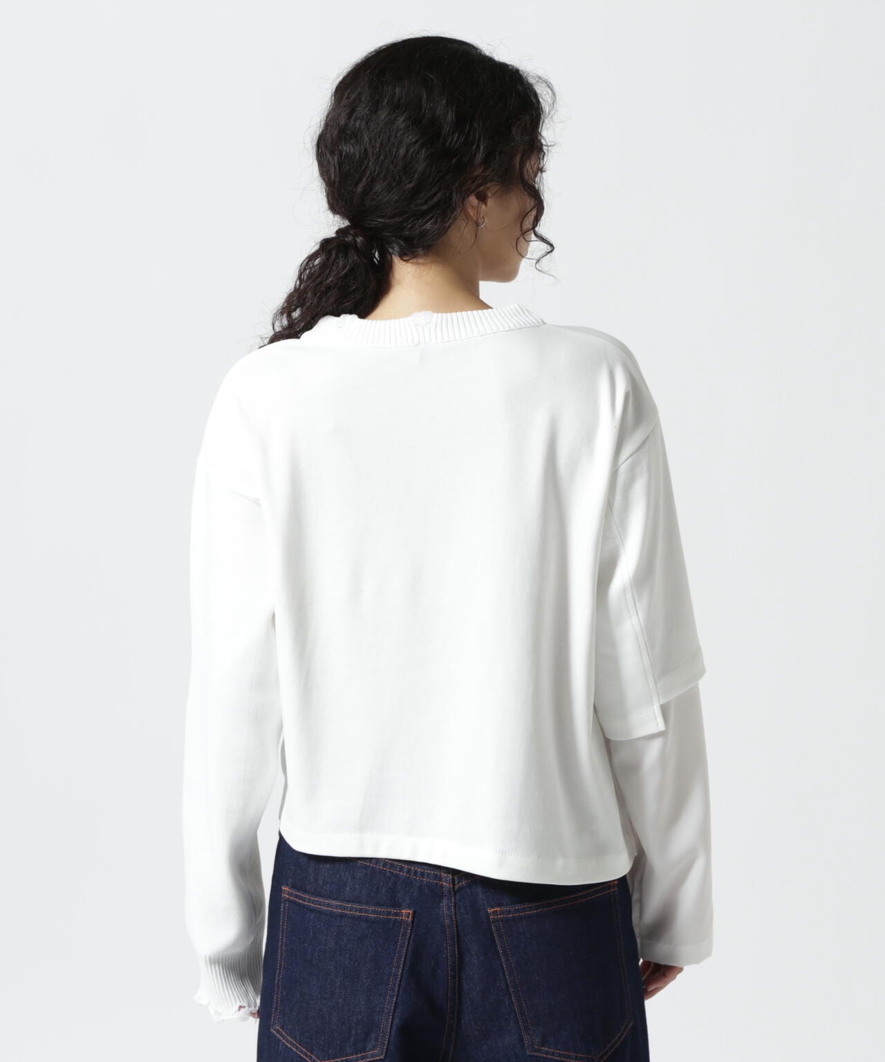 AULA AILA/アウラアイラ/WAU POINT KNIT COMBINATION TOPS